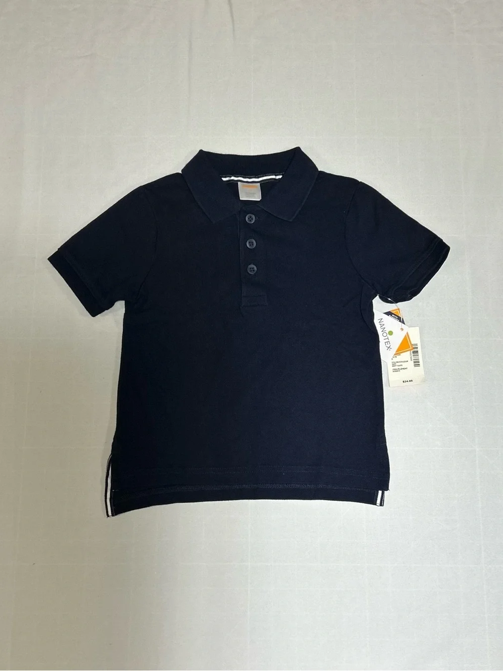 Gymboree Boys 2T Blue Short Sleeve Stain Resistance Polo Top NWT Uniform Preppy